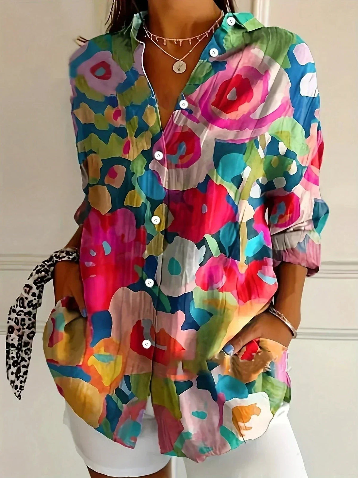 Josie | Women's Colourful Artistic Printed Blouse