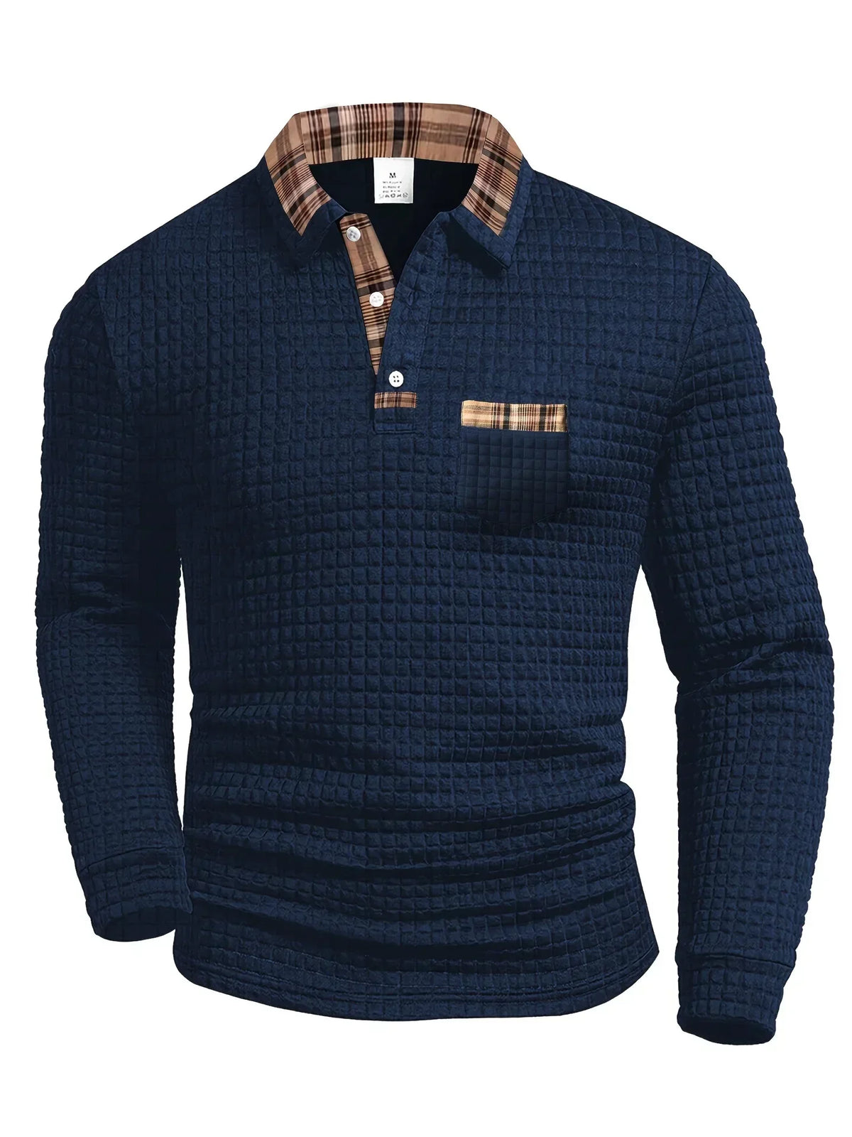 Blake | Men's Striped Polo Shirt with Long Sleeve