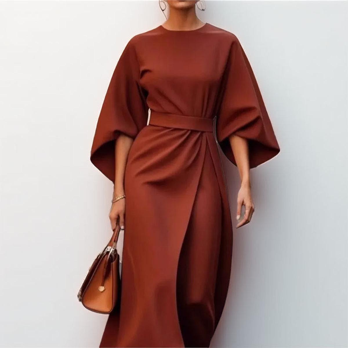 Katarzyna | Women's Maxi Dress Featuring Elegant Kimono Sleeves