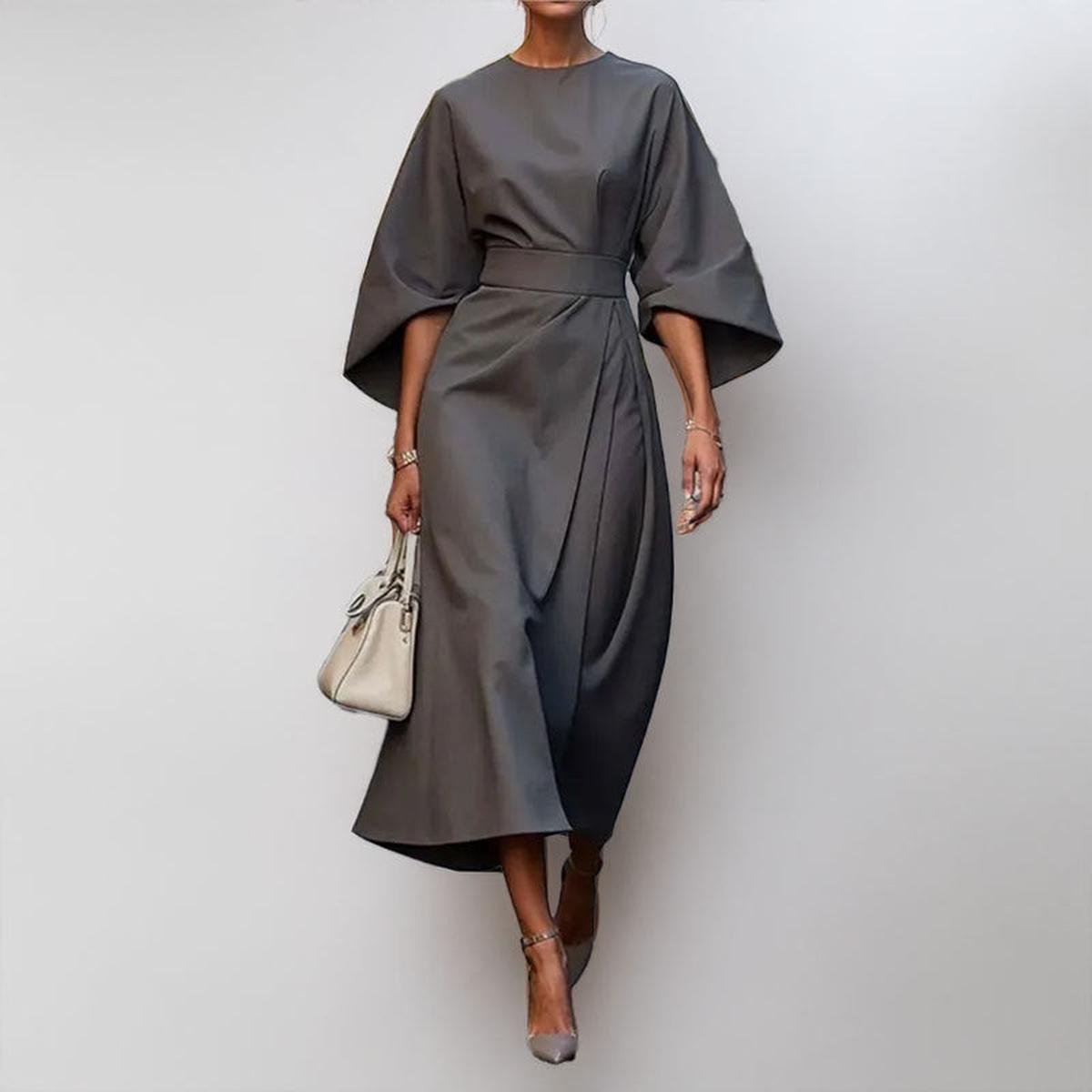 Katarzyna | Women's Maxi Dress Featuring Elegant Kimono Sleeves