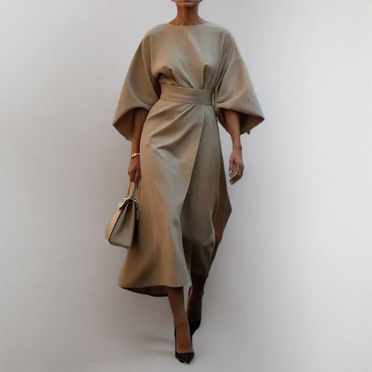 Katarzyna | Women's Maxi Dress Featuring Elegant Kimono Sleeves