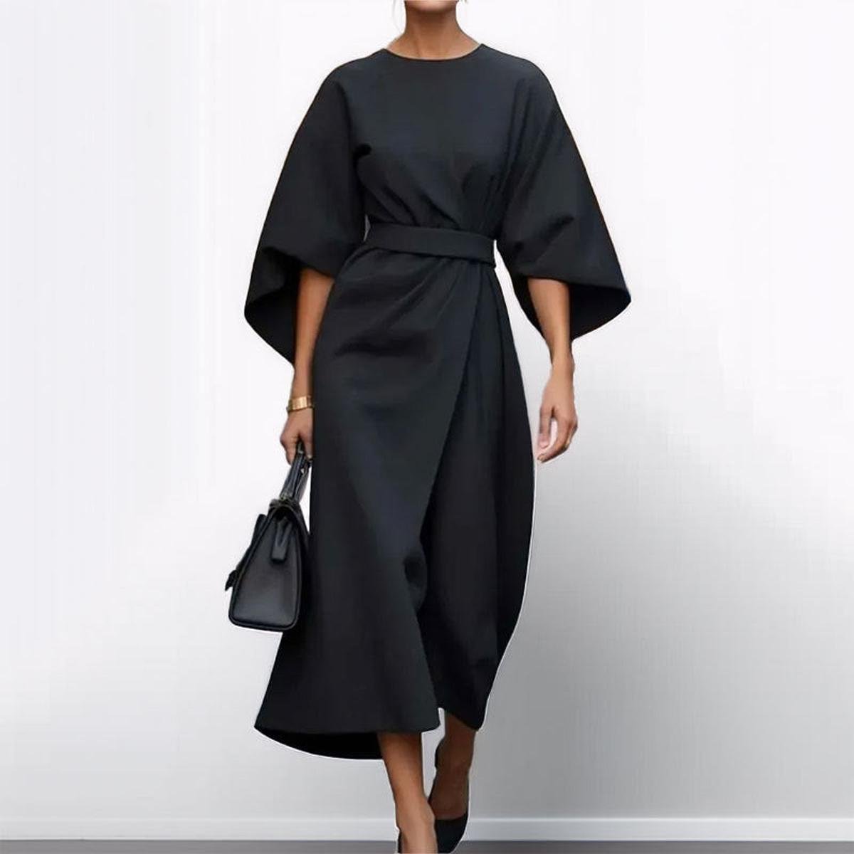 Katarzyna | Women's Maxi Dress Featuring Elegant Kimono Sleeves