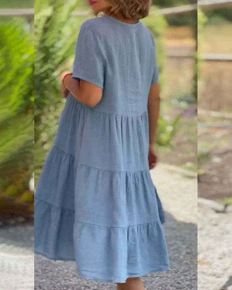 Bexley | Women's Relaxed Casual Summer V-neck Mini Dress