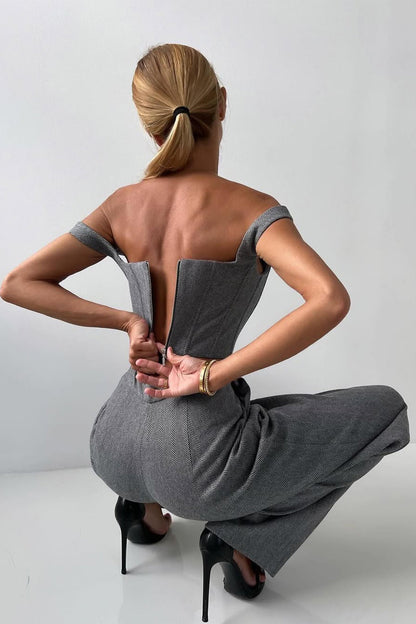 Dolce | Women's Three-Piece Set with Double-Breasted Blazer