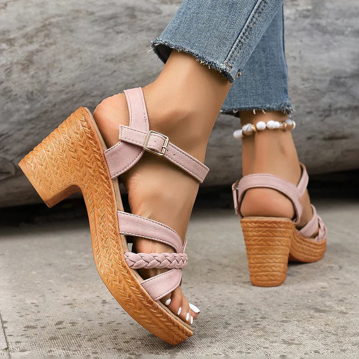 Sophia | Women's Cushioned Open-Toe Orthopedic Fashion Sandals with Arch Support
