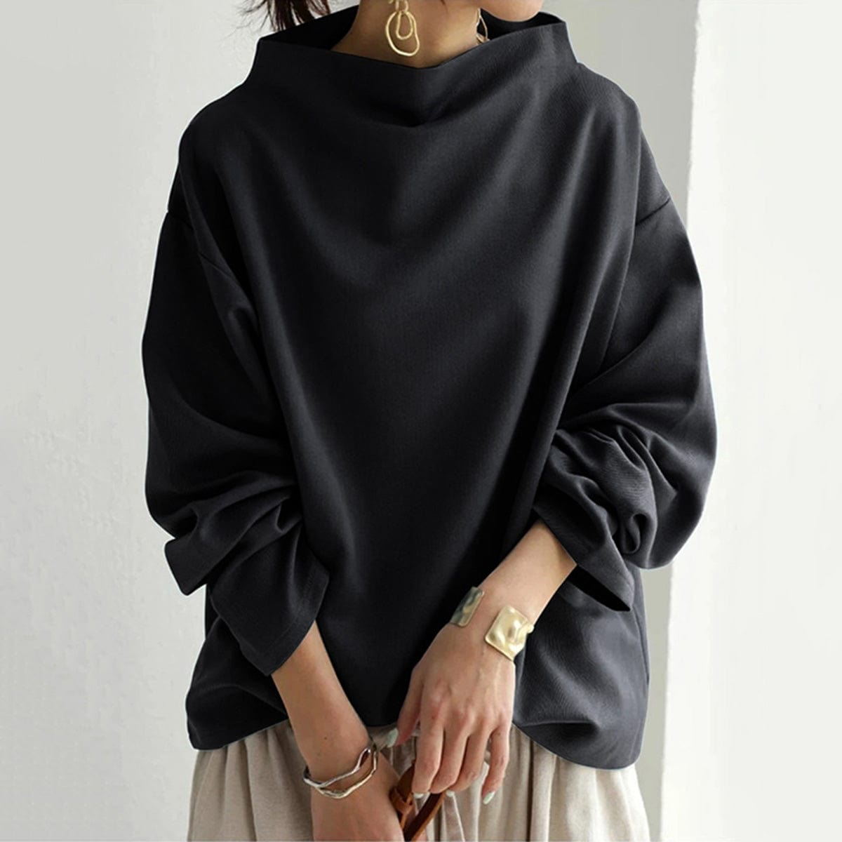 Elly | Women's High-Neck Soft Top