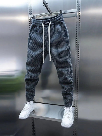 Brinley | Men's Relaxed Fit Drawstring Trousers