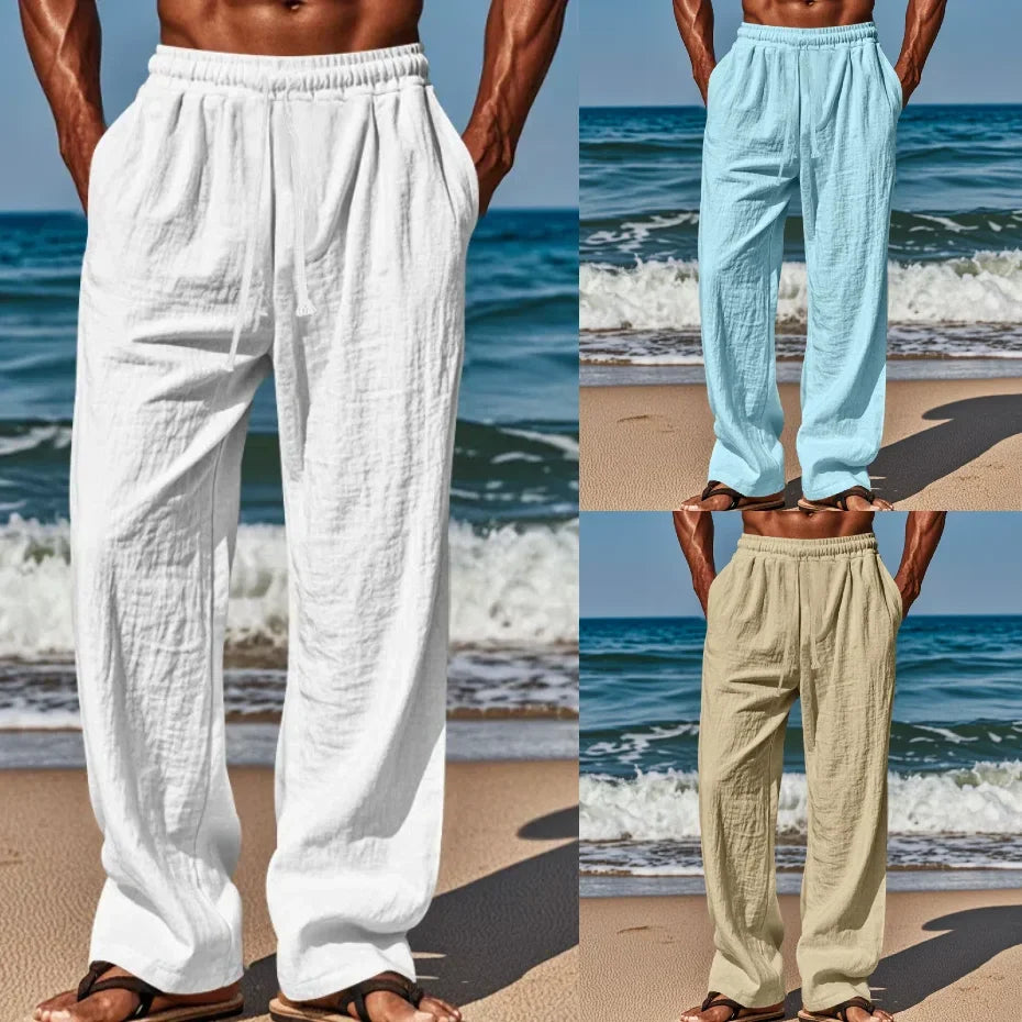 Zane | Women's Relaxed Beach Trousers with Drawstring