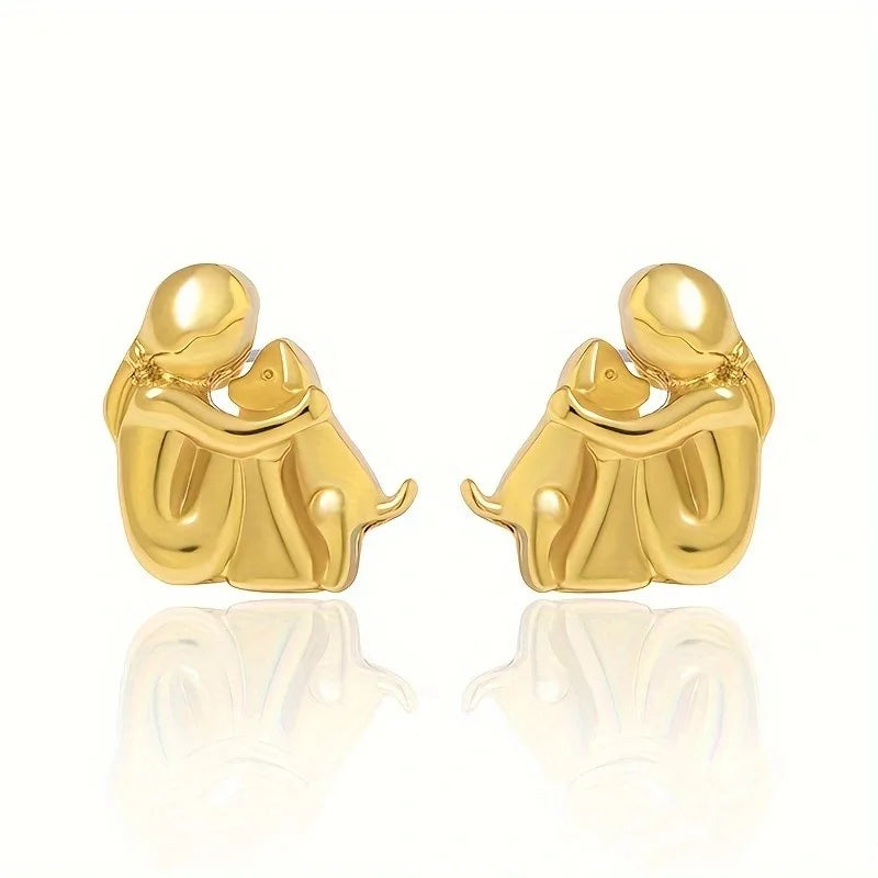 Lisa Dog-Themed Icon Earrings