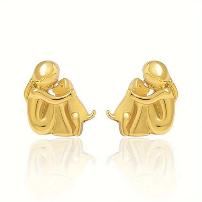 Lisa Dog-Themed Icon Earrings