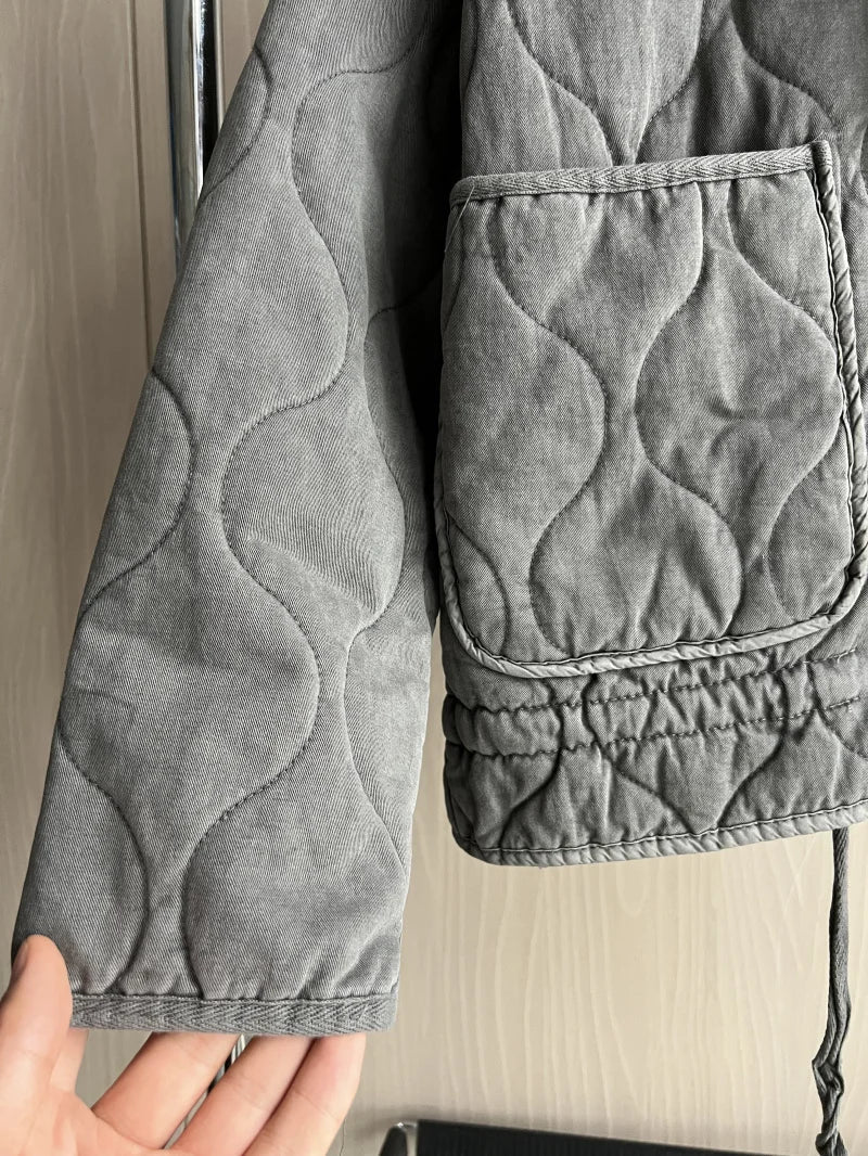 Zara | Women's Vintage Quilted Jacket with Pockets