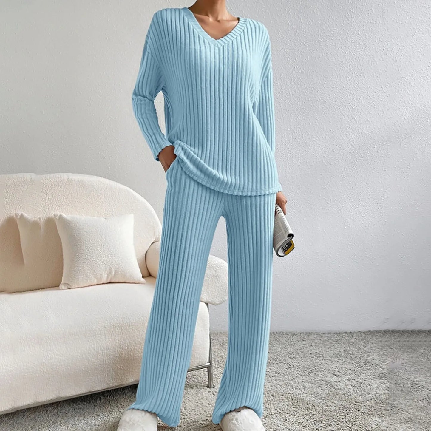Sophie | Women's Relaxed Ribbed Two-Piece Set