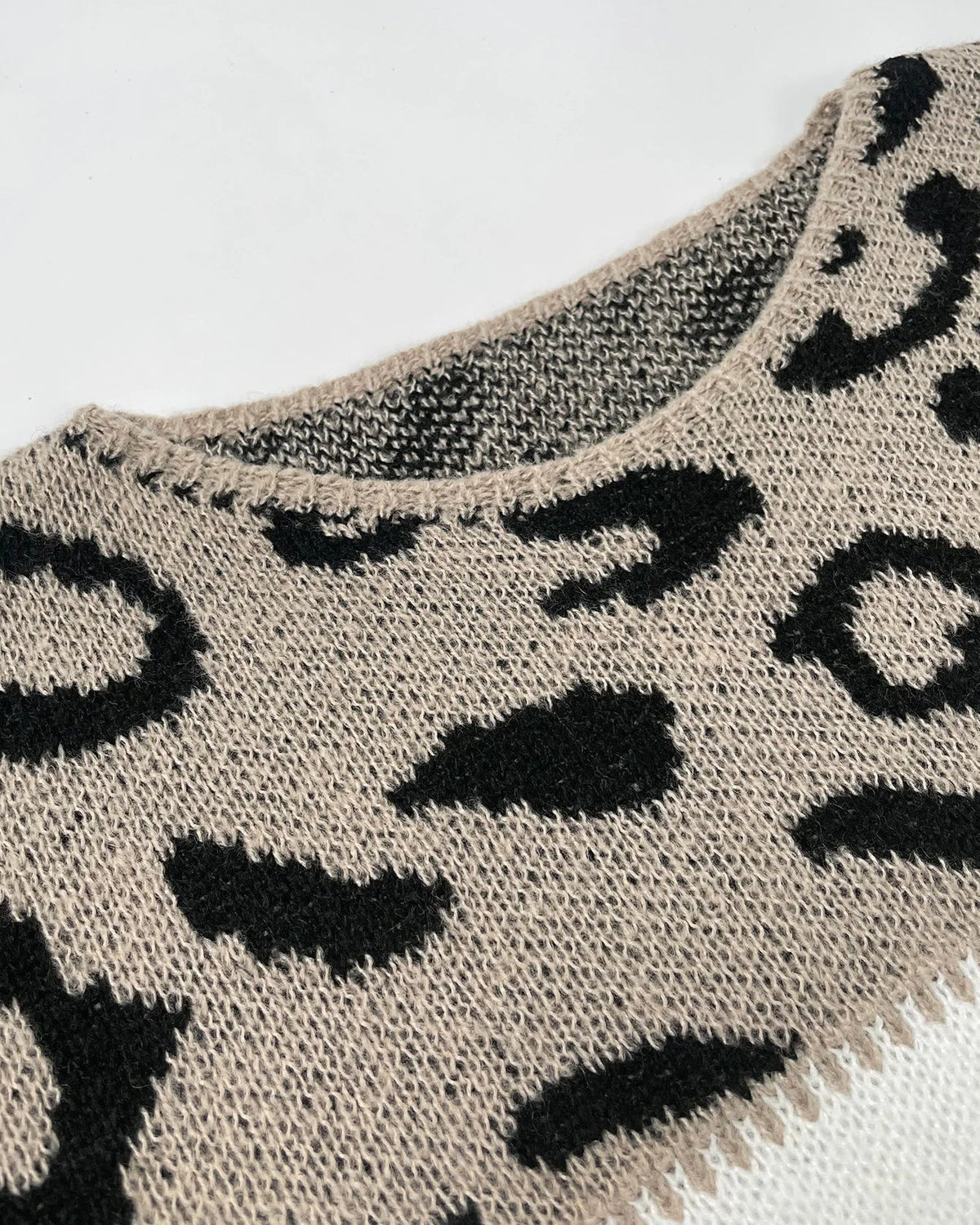 Zoe | Women's Colour Block Leopard Jumper