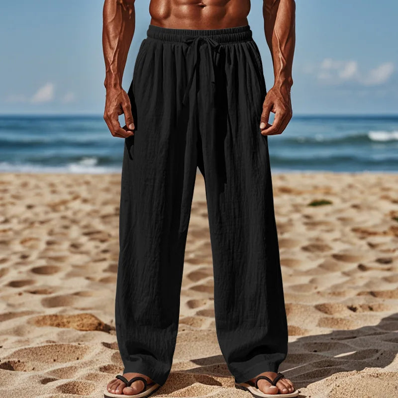 Zane | Women's Relaxed Beach Trousers with Drawstring