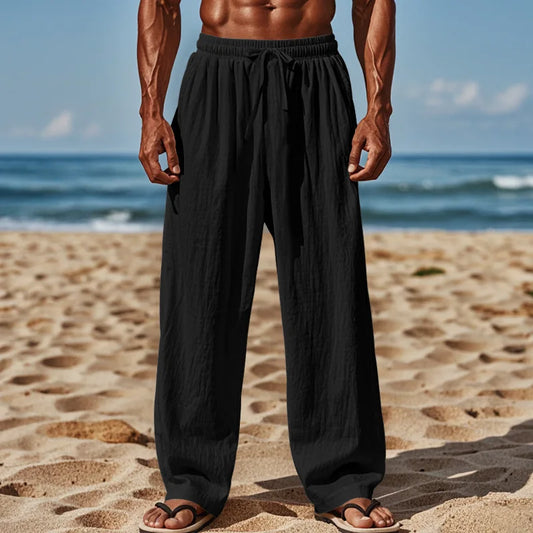 Zane | Women's Relaxed Beach Trousers with Drawstring