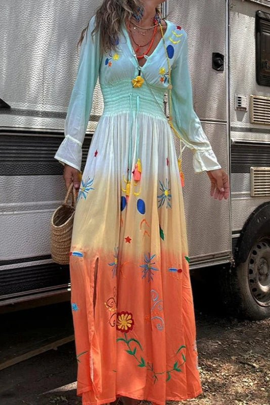 Demeter | Women's Relaxed Maxi Dress in Dusk Bloom