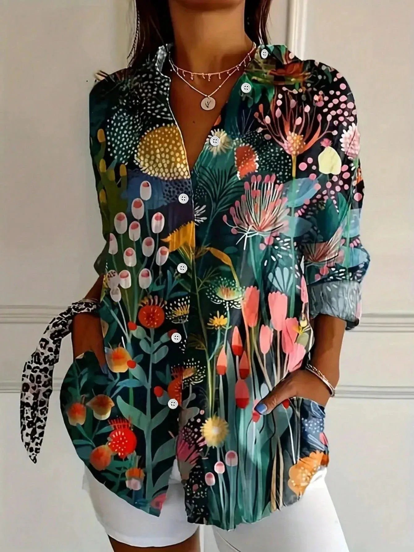 Josie | Women's Colourful Artistic Printed Blouse