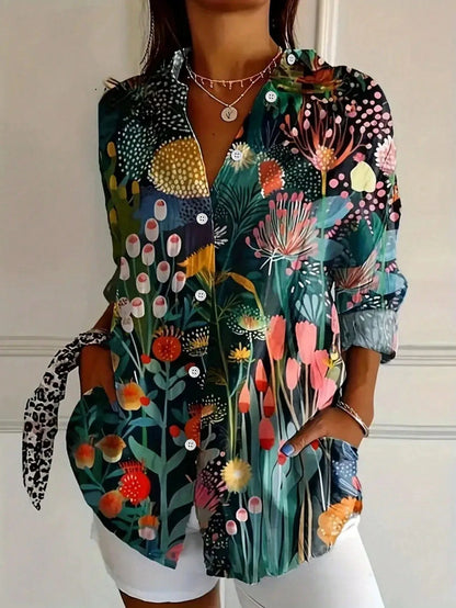 Josie | Women's Colourful Artistic Printed Blouse