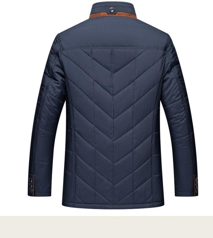 Michele Men's Winter Jacket with Stand-Up Collar