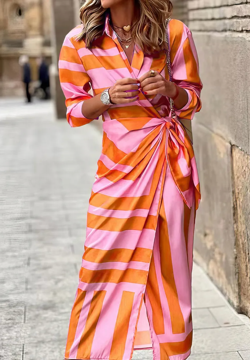 Rita | Women's Eye-catching Printed Wrap Dress