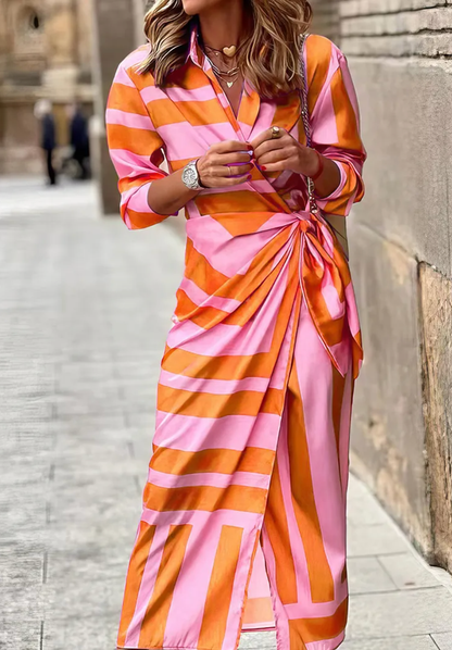 Rita | Women's Eye-catching Printed Wrap Dress