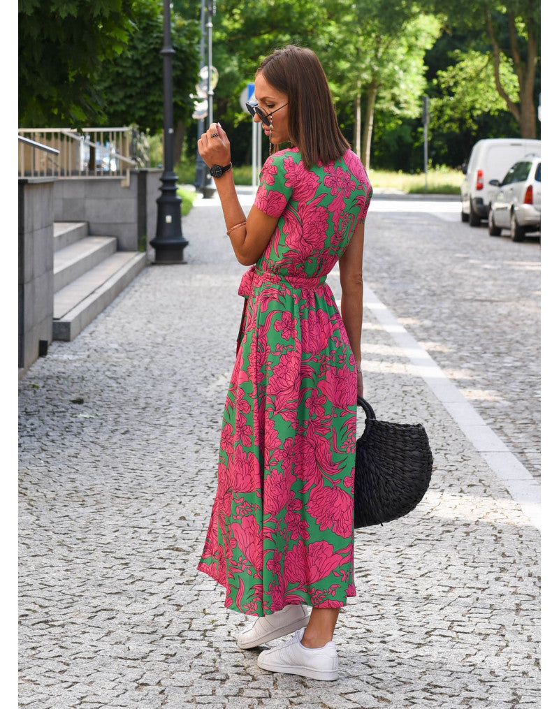 Leanne | Women's Elegant Tummy Covering Midi Dress