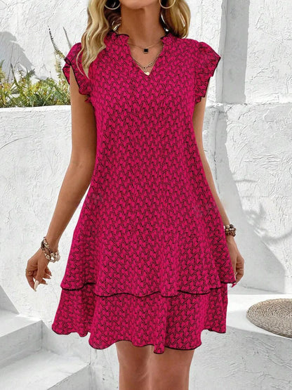Bonnie | Women's Classic Elegant Mini Dress with Ruffle Detail