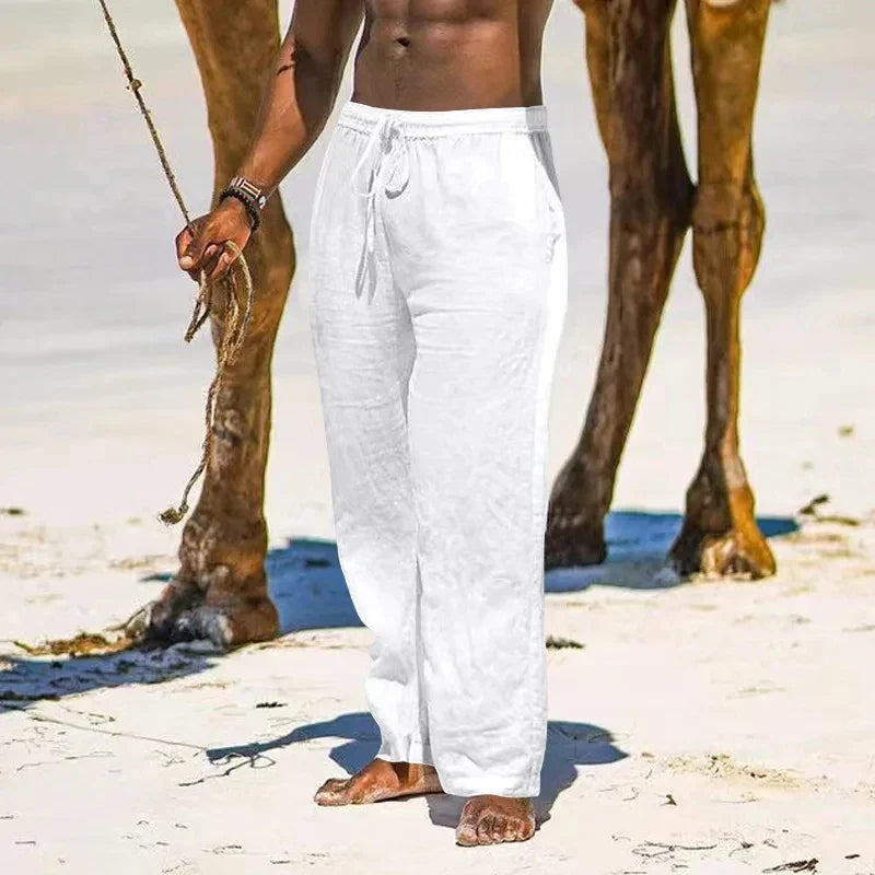 Jamal | Men's Coastal Trousers with Drawstring
