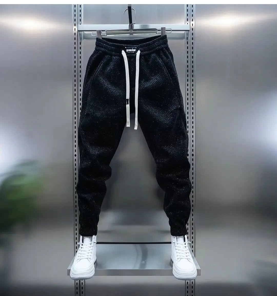 Jackson | Men's Patterned Comfort Trousers with Drawstring