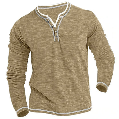 Denis | Men's Comfortable V-Neck Long Sleeve