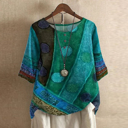 Anya | Women's Relaxed Retro-Inspired Blouse