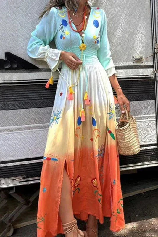 Demeter | Women's Relaxed Maxi Dress in Dusk Bloom