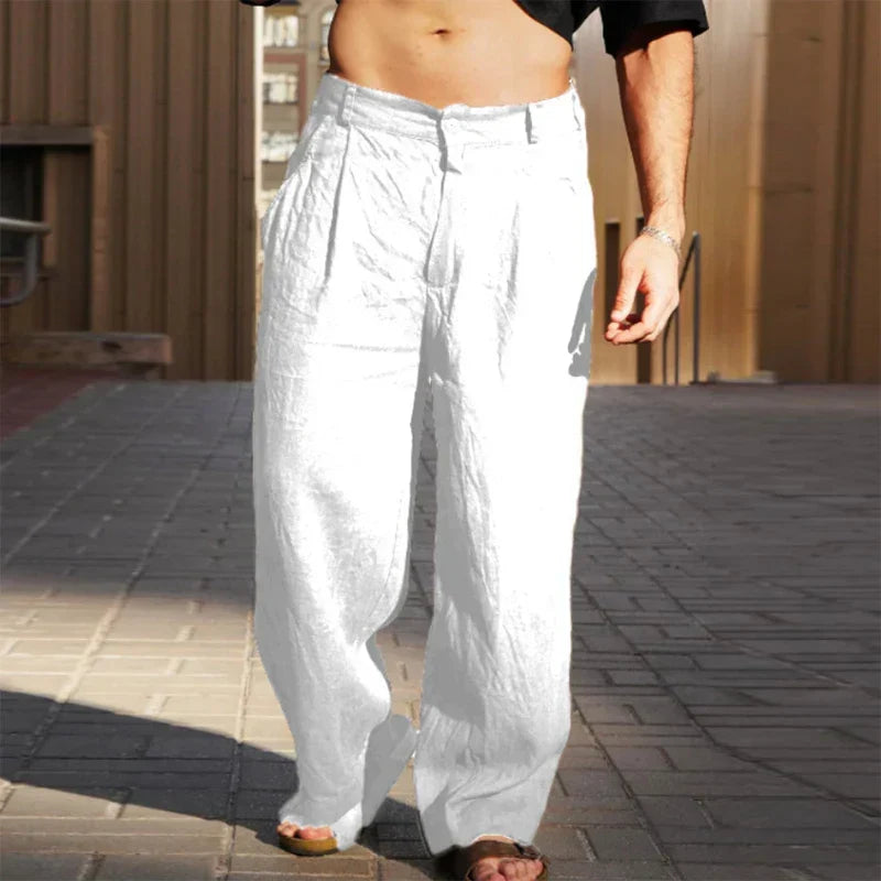 Malik | Men's Relaxed Wide-Leg Trousers