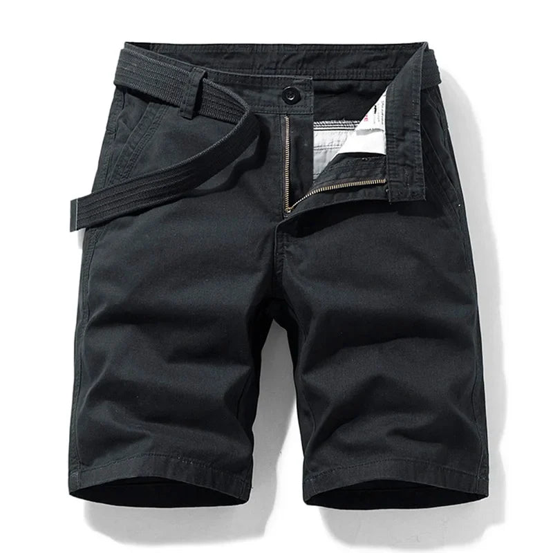 Sergio | Men's Utility Belted Shorts with Pockets