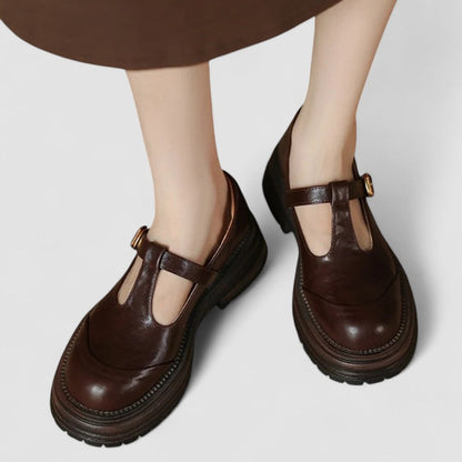 Lyxandra | Women's Cushioned Buckle Orthopedic Mary Jane Shoes with Arch Support
