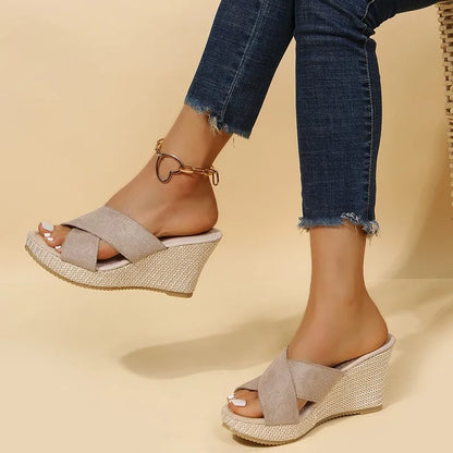 Jewel | Women's Lightweight Open-Toe Chic Wedge Sandals