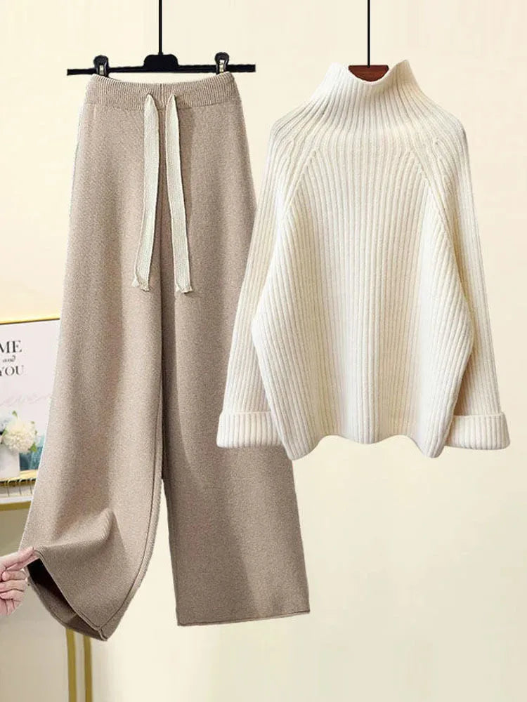 Cheryl | Women's Cozy Autumn-Winter Knitwear Set with Drawstring
