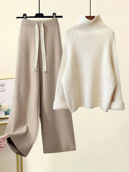 Cheryl | Women's Cozy Autumn-Winter Knitwear Set with Drawstring