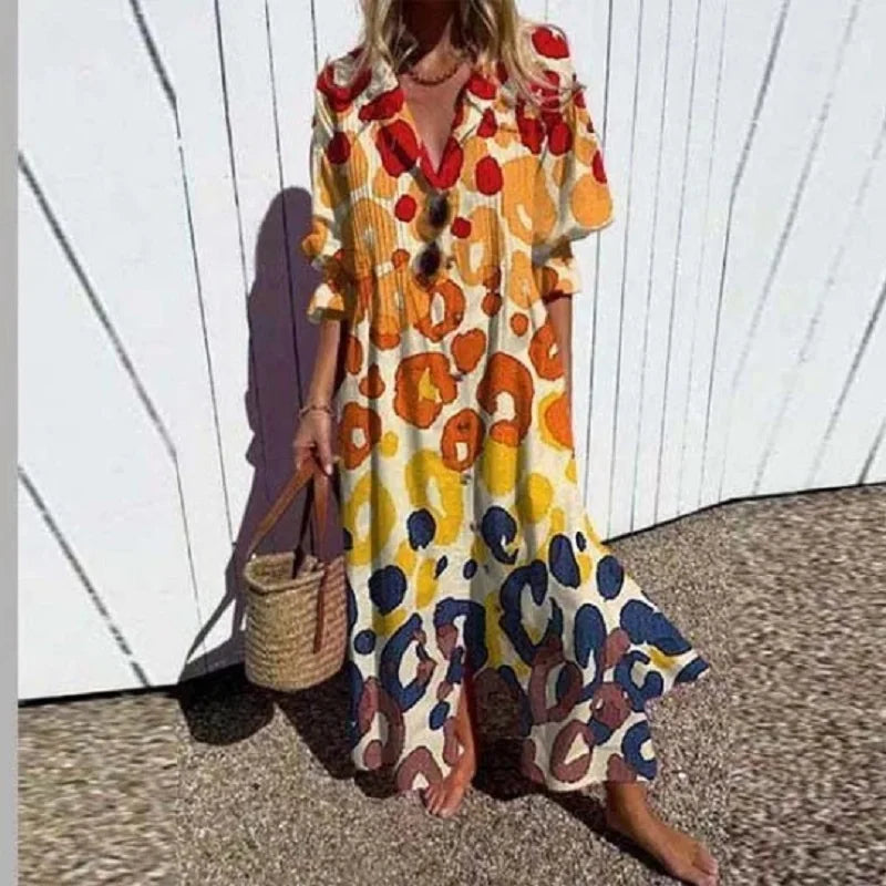 Diara | Women's Relaxed Luxe Spring Bohemian Maxi Dress