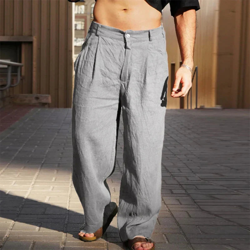 Malik | Men's Relaxed Wide-Leg Trousers