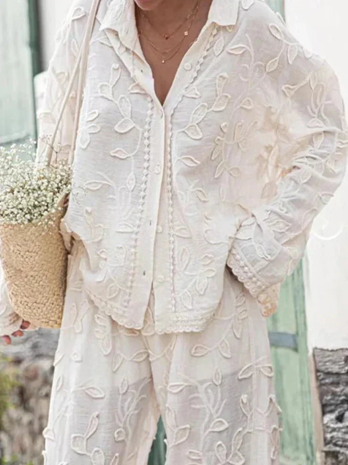 Gracelyn | Women's Floral Relaxed Elegant Casual Set