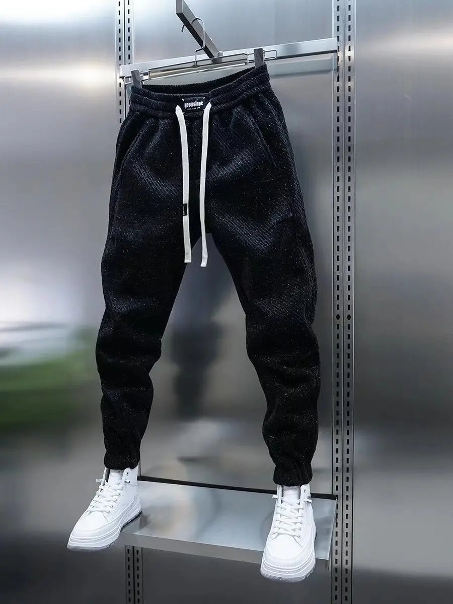 Jackson | Men's Patterned Comfort Trousers with Drawstring