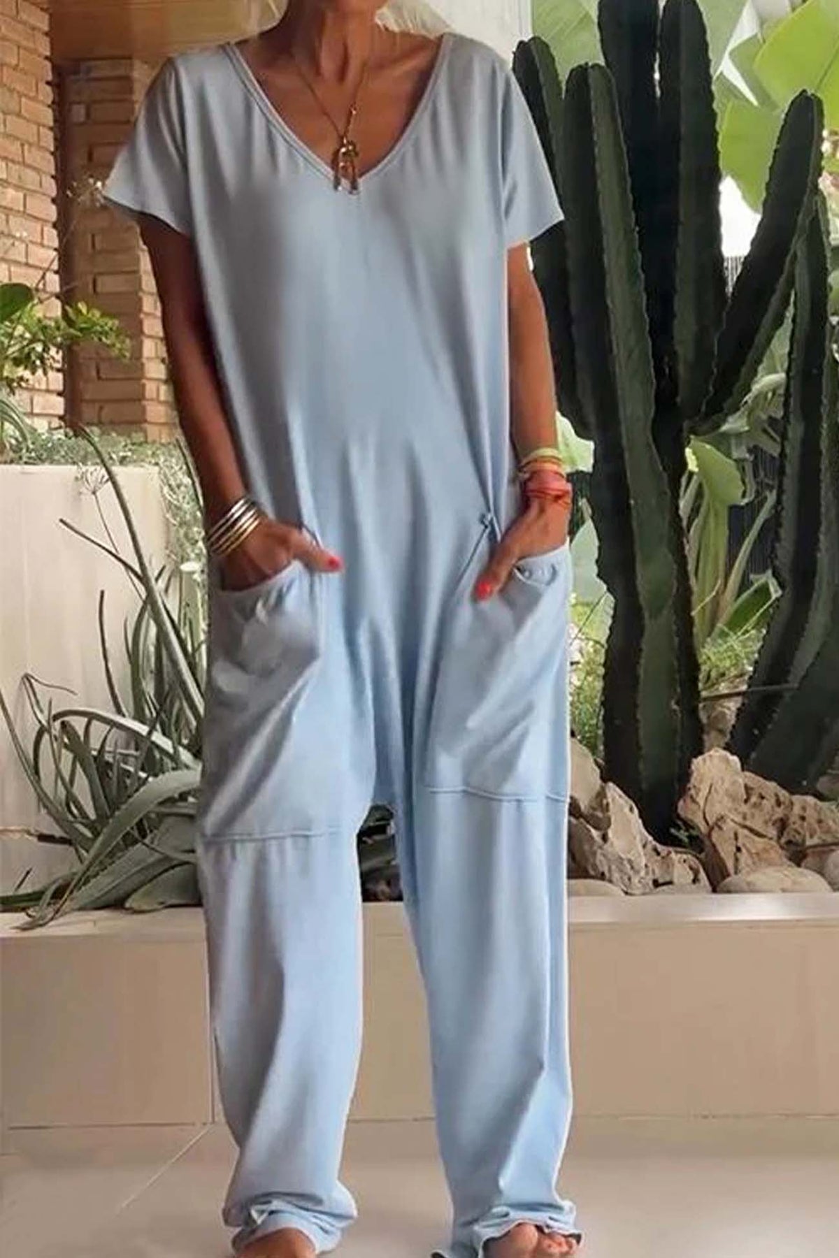 Reshiel | Women's Casual Style Jumpsuit with Pockets