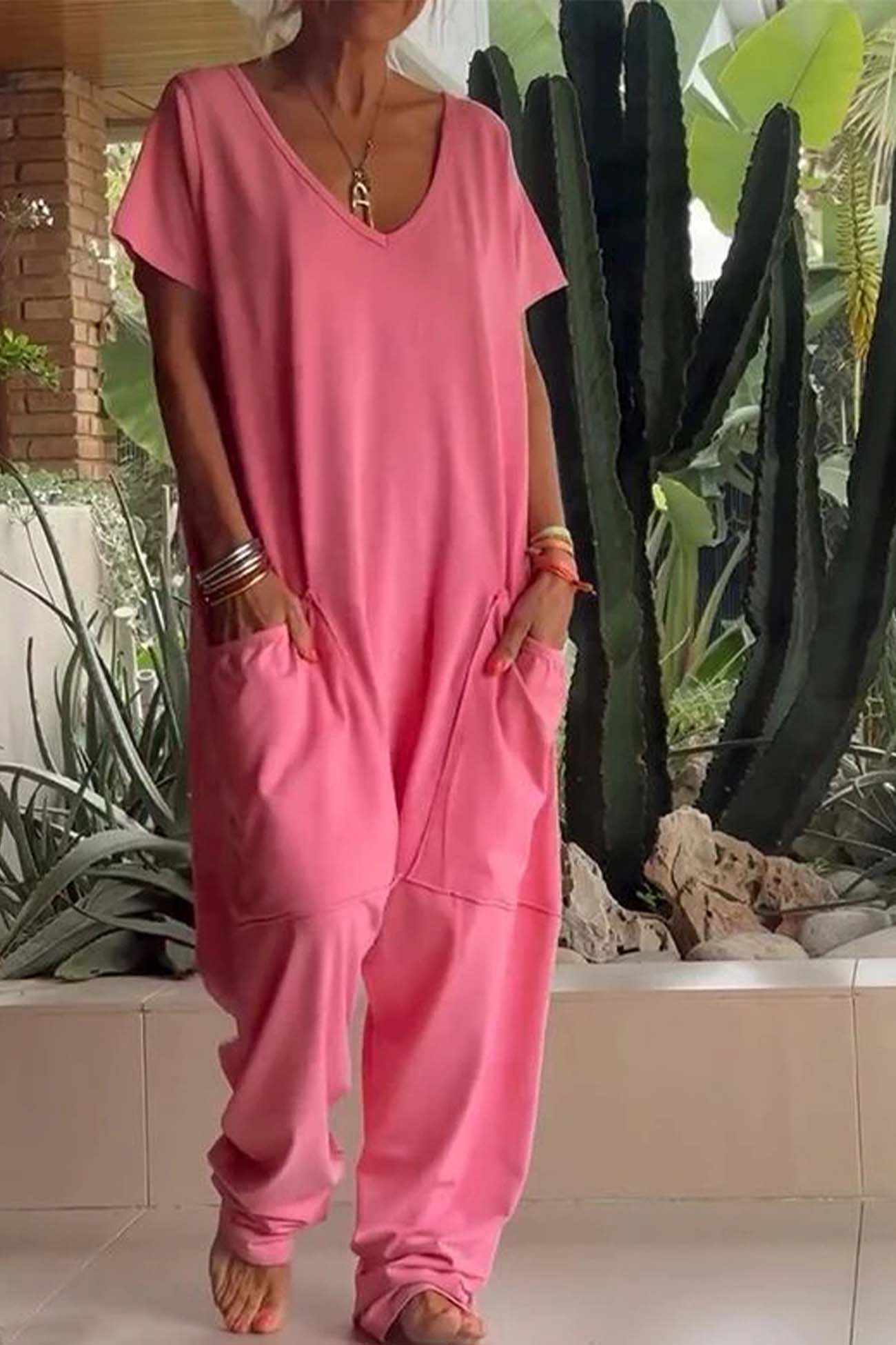 Reshiel | Women's Casual Style Jumpsuit with Pockets