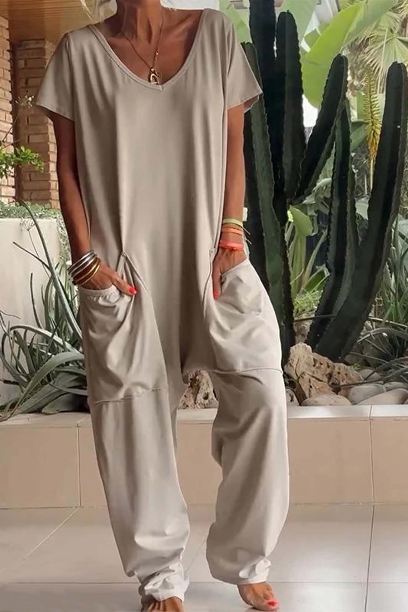 Reshiel | Women's Casual Style Jumpsuit with Pockets