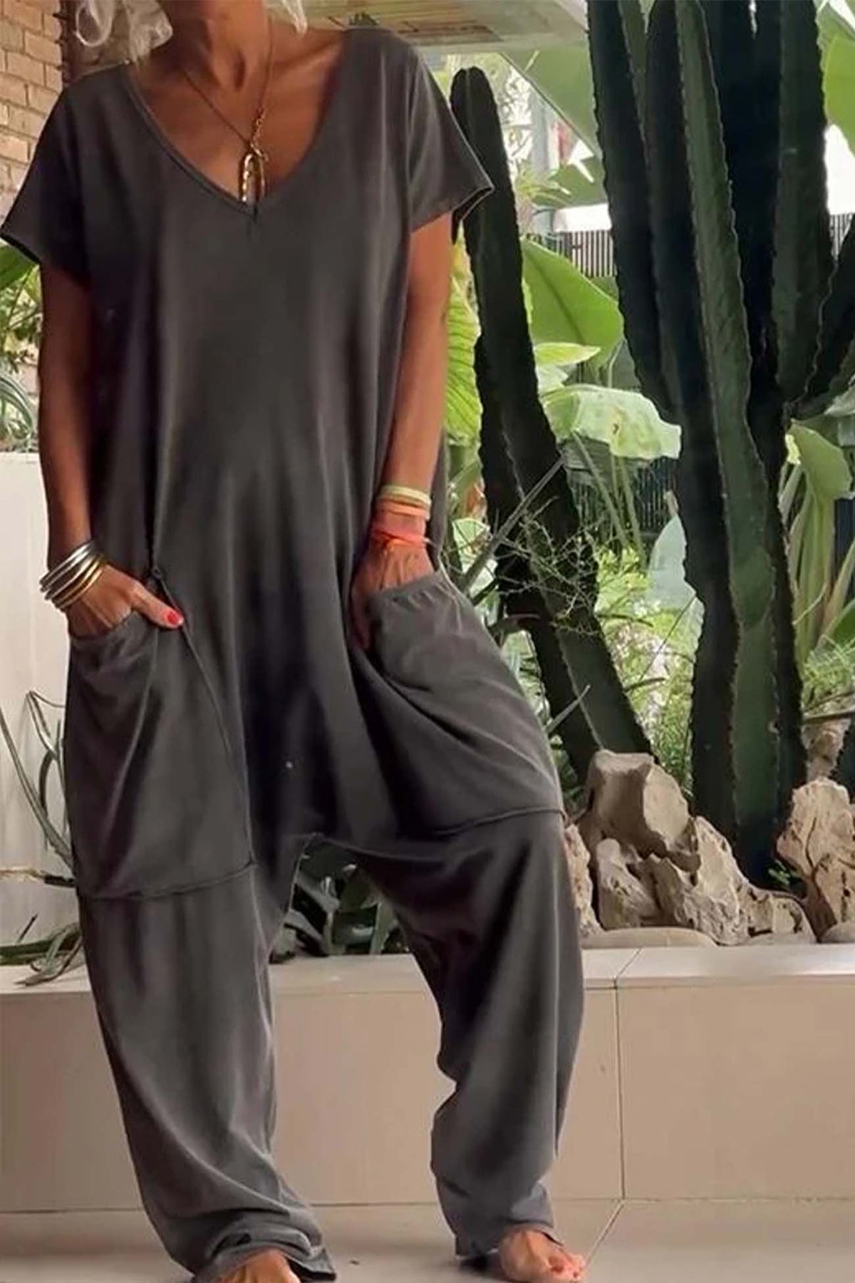 Reshiel | Women's Casual Style Jumpsuit with Pockets