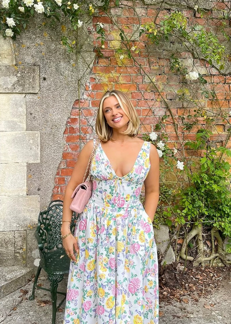 Aeliana | Women's Elegant Flattering Summer Midi Dress