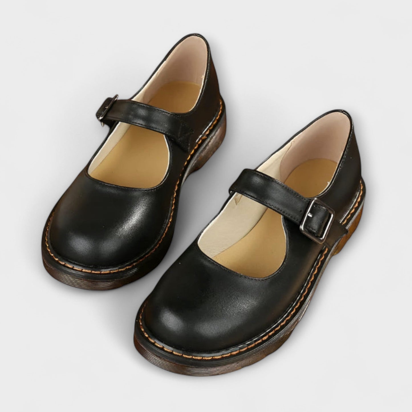 Jazhyrah | Women's Cushioned Buckle Orthopedic Mary Jane Shoes