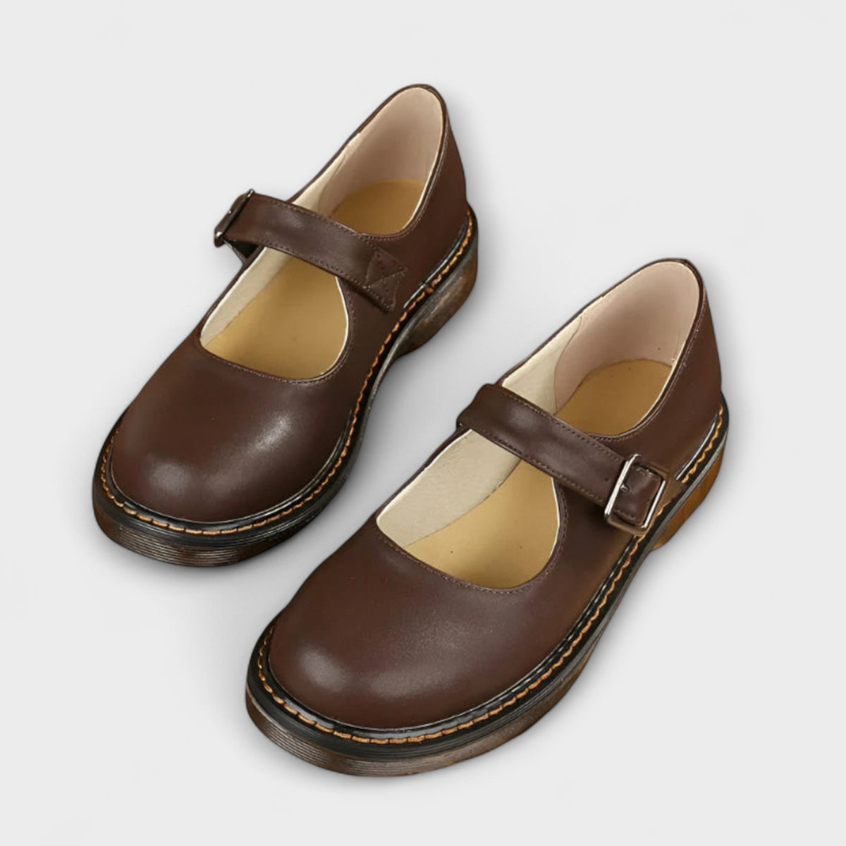 Jazhyrah | Women's Cushioned Buckle Orthopedic Mary Jane Shoes