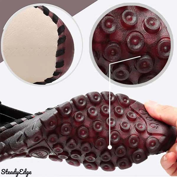Steadyedge | Women's Cushioned Lace-Up Comfort Shoes